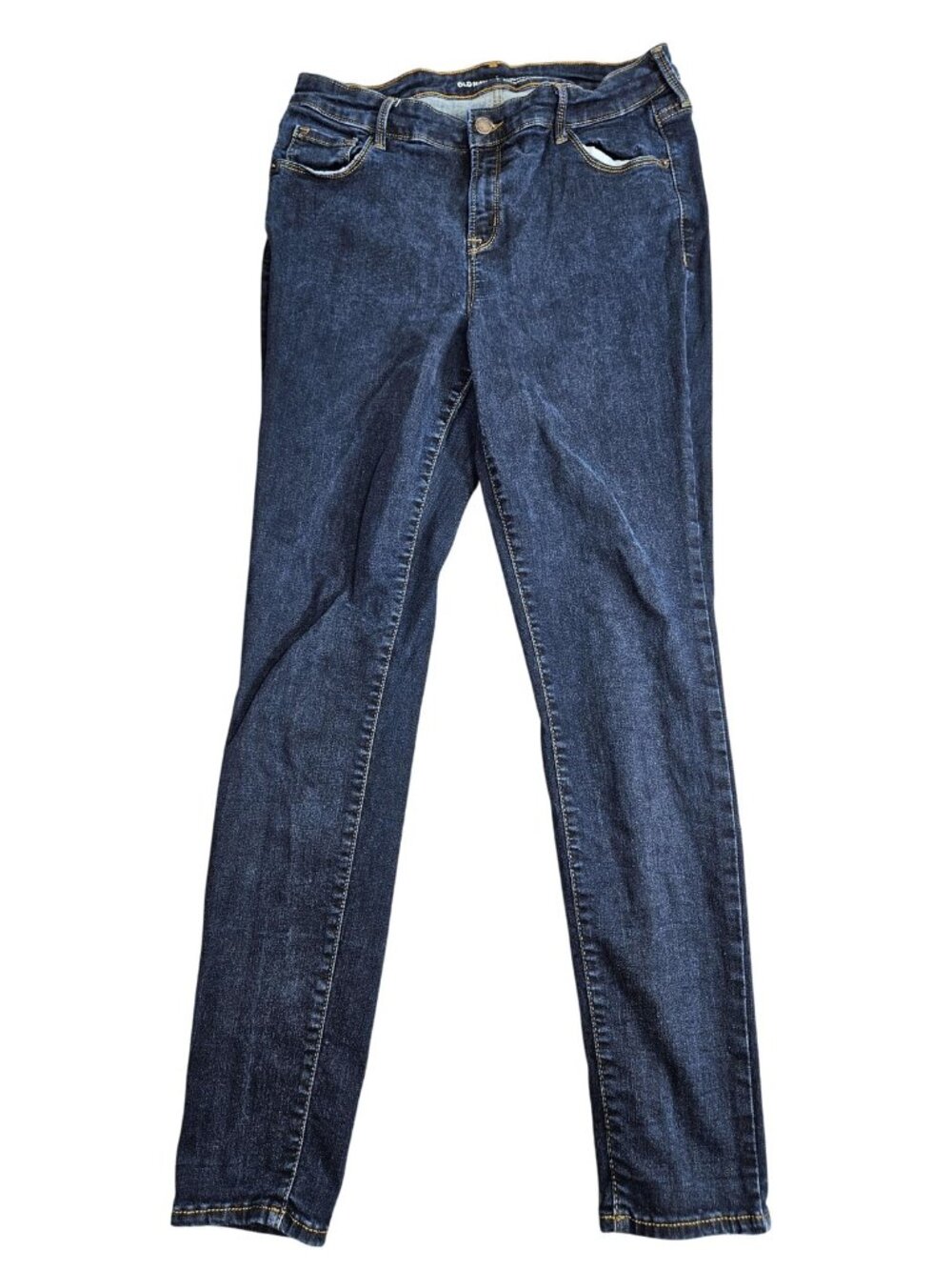 Old Navy Rockstar Skinny Jeans Womens 14 Blue Med‎ Wash Mid Rise Stretch Denim